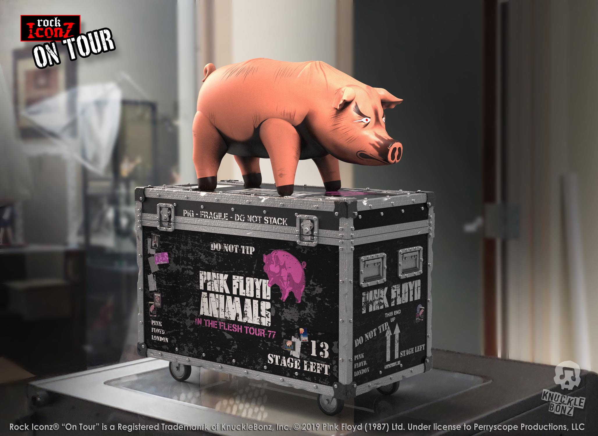 Pink Floyd Pig "Algie" Obvious Subject for Rock Iconz On Tour